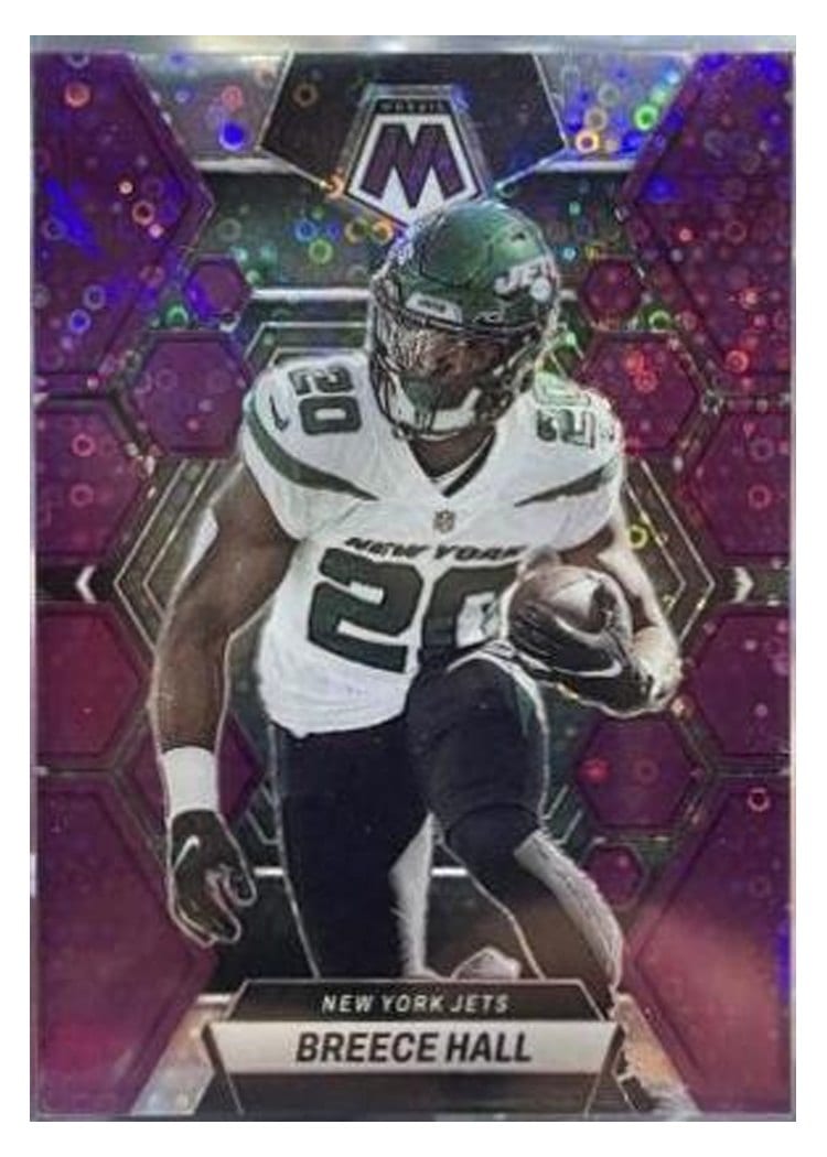 2023 Panini Mosaic Base Set Breece Hall #74 card