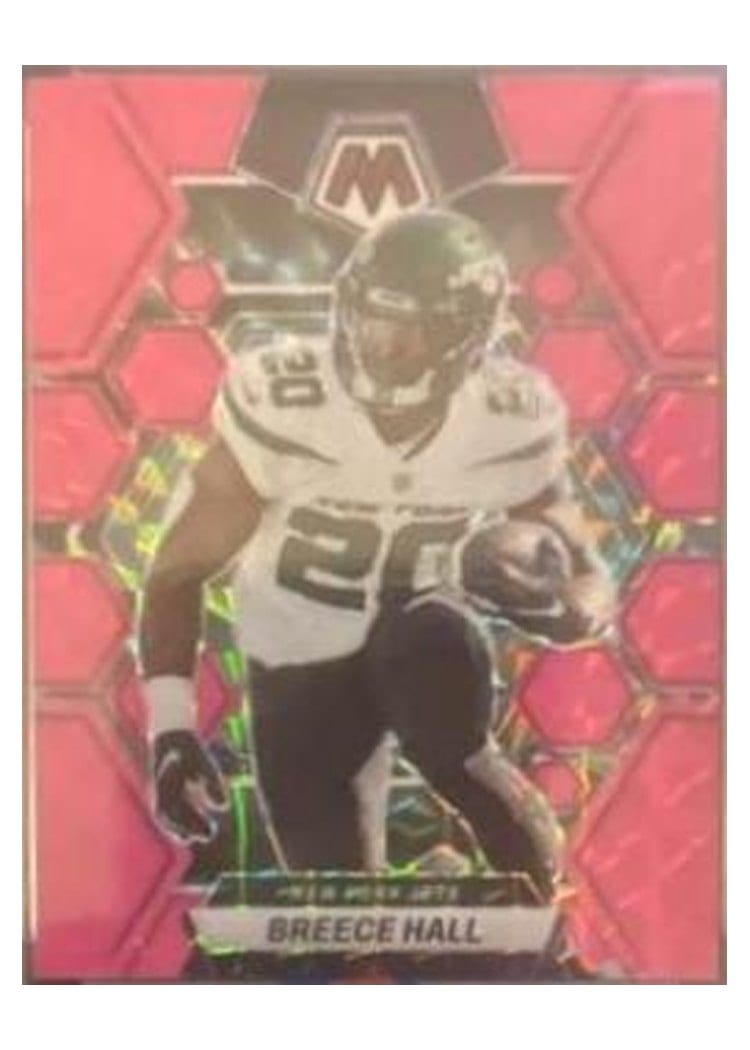 2023 Panini Mosaic Base Set Breece Hall #74 card
