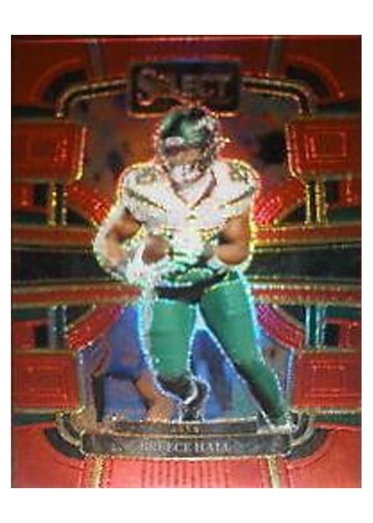 2023 Panini Select Base Set Breece Hall Red Prizm #77 card