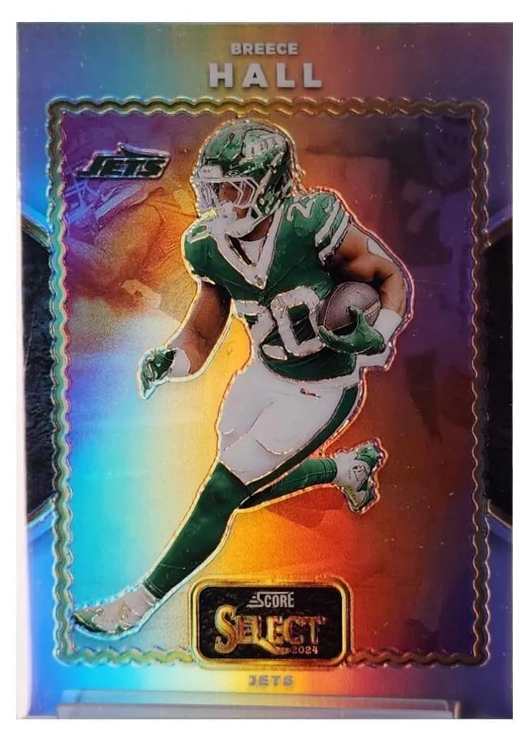 2024 Panini Select Score Select Throwback Breece Hall #14 card