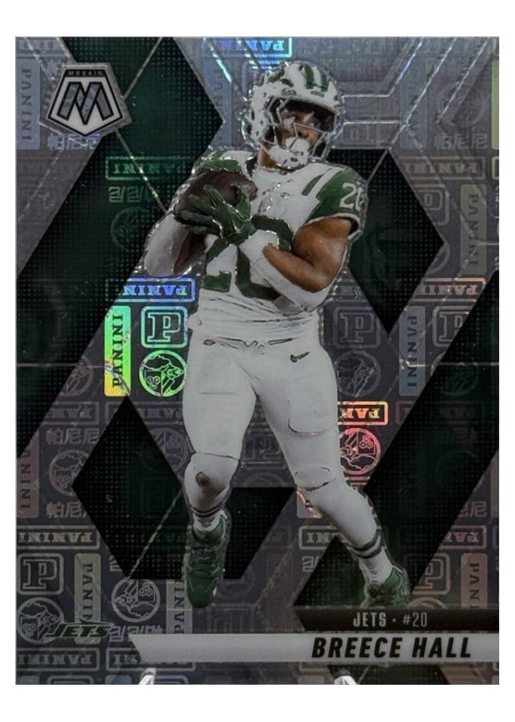 2025 Panini Mosaic Base Set Breece Hall Silver Knight #236 card