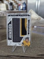 2024-25 Upper Deck Black Diamond Rookie Team Logo Jumbo Puzzle Patch Brendan Brisson #RTL-BB card