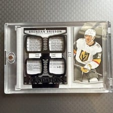 2024-25 Upper Deck The Cup Foundations Quad Jersey Brendan Brisson #F-BR card