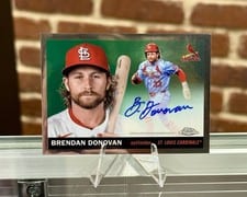 2025 Topps Chrome Platinum Autographs Brendan Donovan #CPA-BD card
