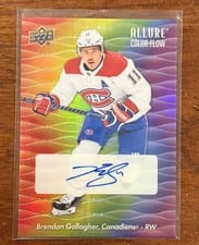 2023-24 Upper Deck Allure Color Flow Full Rainbow Auto Brendan Gallagher #CFA-BG card