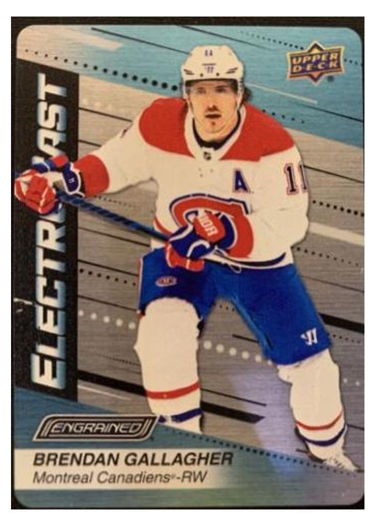 2023-24 Upper Deck Engrained ElectroCast Metal Brendan Gallagher #EC-39 card