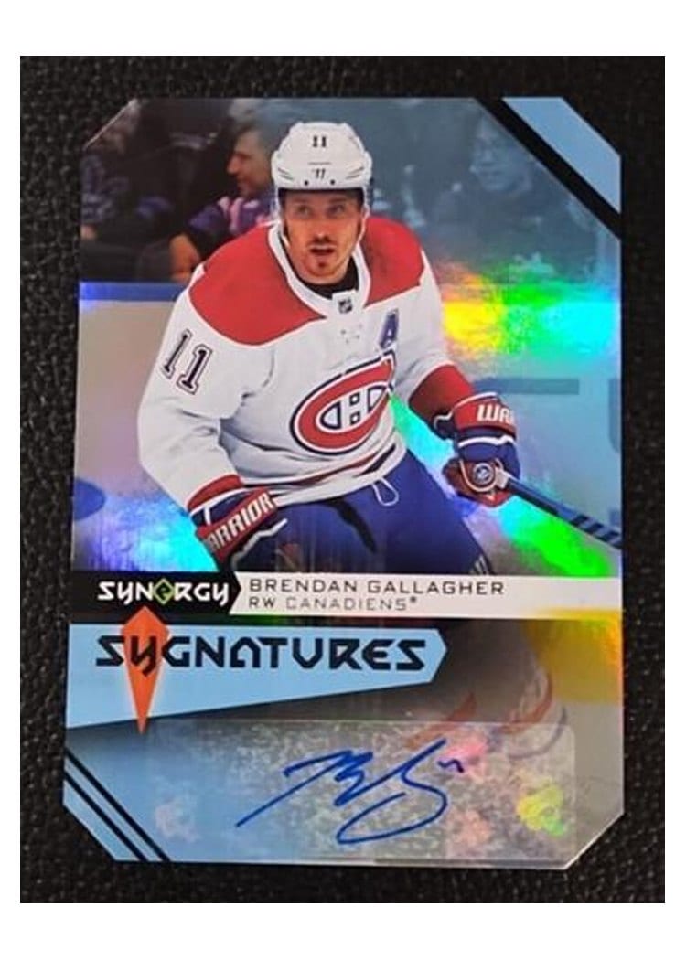 2023-24 Upper Deck Synergy Sygnatures Brendan Gallagher #S-BG card