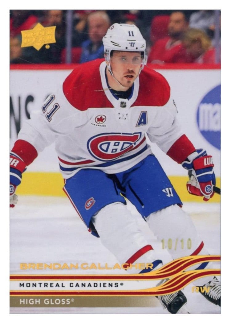 2025-26 Upper Deck Base Set Brendan Gallagher #89 card
