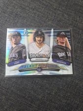 2018 Bowman Talent Pipeline Chrome Brendan Rodgers, Sam Howard, Riley Pint #COL card
