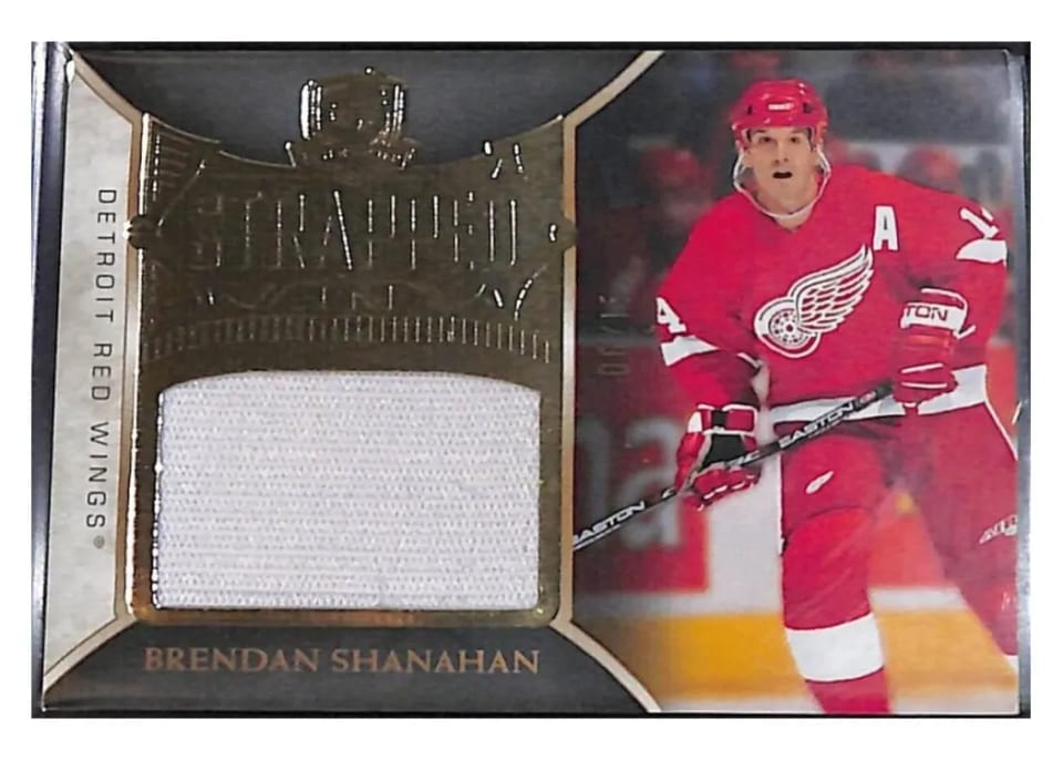 2021-22 Upper Deck The Cup Strapped In Brendan Shanahan #SI-BS card
