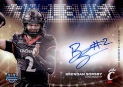 2025 Bowman University Chrome Campus Visit Autographs Brendan Sorsby #CVA-BS card