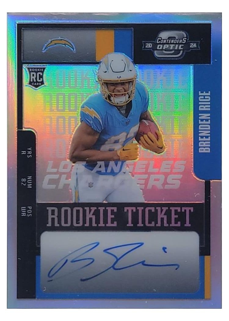 2024 Panini Contenders Optic 2004 Contenders Throwback Rookie Autographs Brenden Rice #17 card
