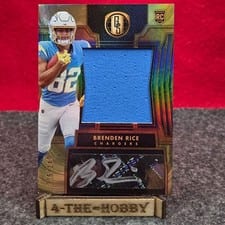 2024 Panini Gold Standard Rookie Jersey Autographs Jumbo Brenden Rice #283 card