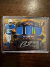 2024 Panini Gold Standard Rookie Jersey Autographs Triple Brenden Rice #19 card
