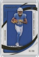 2024 Panini Immaculate Collection Clearly Immaculate Rookie Jerseys Brenden Rice #6 card
