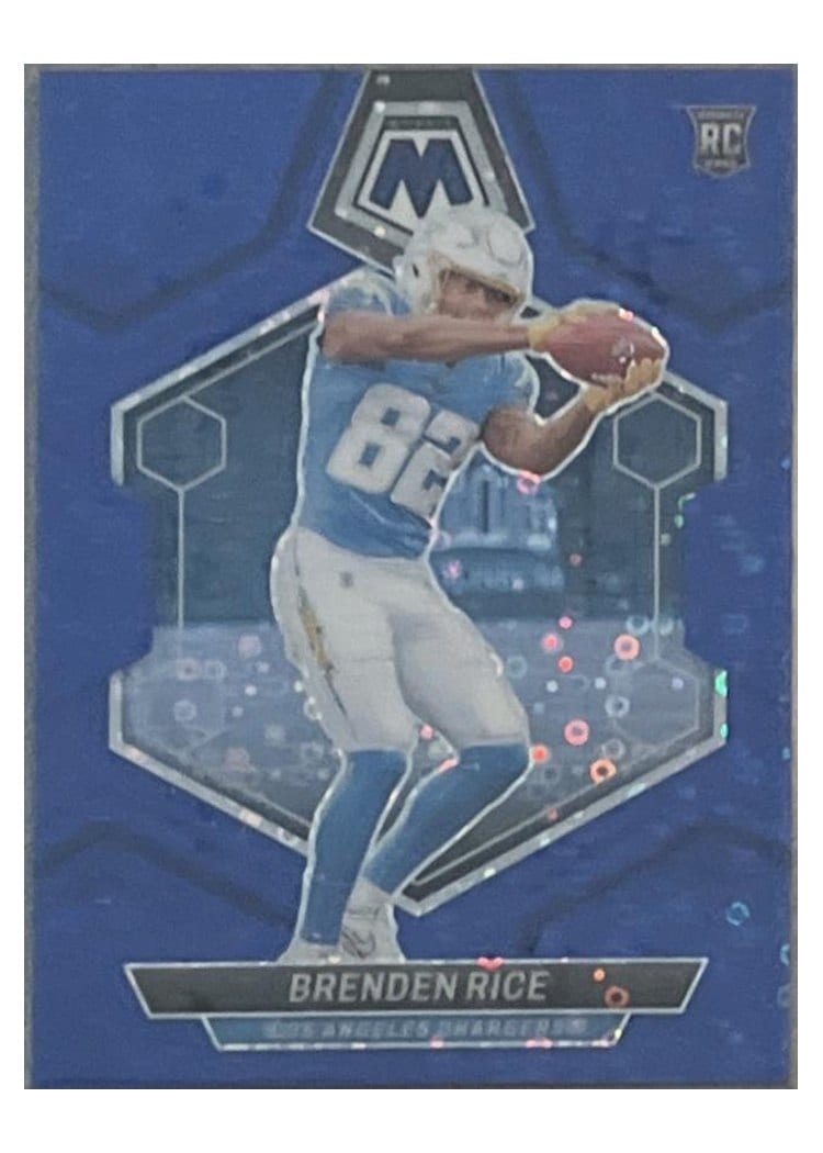 2024 Panini Mosaic Base Set Brenden Rice No Huddle Blue #399 card