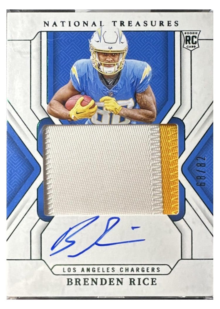 2024 Panini National Treasures Base Set Brenden Rice #191 card