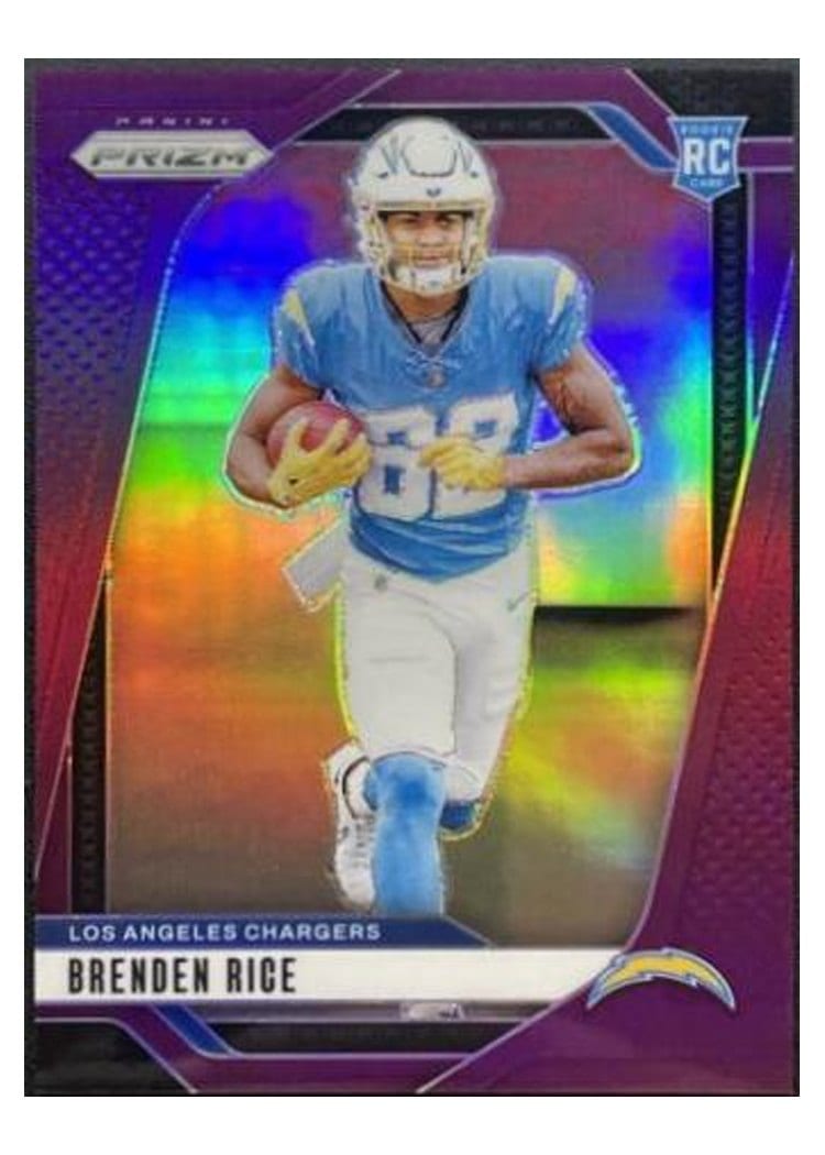 2024 Panini Prizm Base Set Brenden Rice Purple #313 card