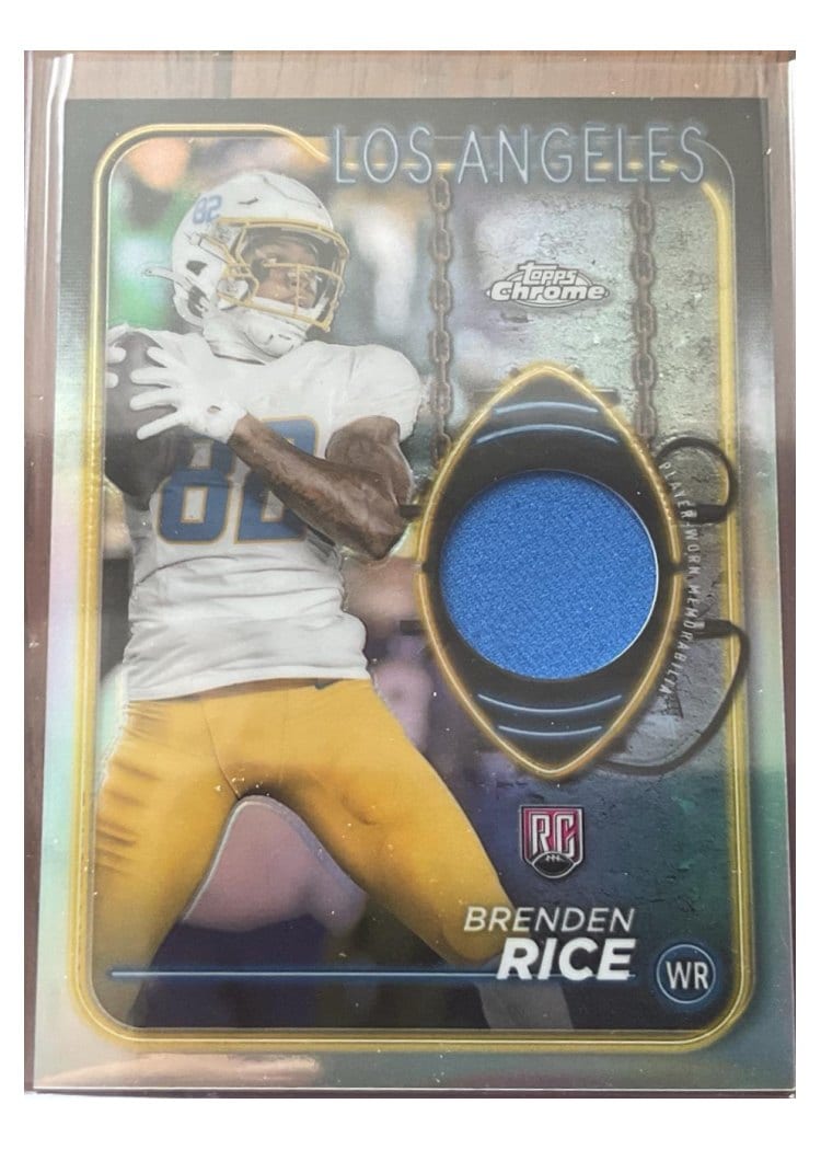 2024 Topps Chrome Topps Chrome Rookie Relics Brenden Rice #CRR-BR card
