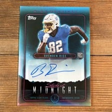2024 Topps Midnight Stroke of Midnight Autographs Brenden Rice #SMA-BR card