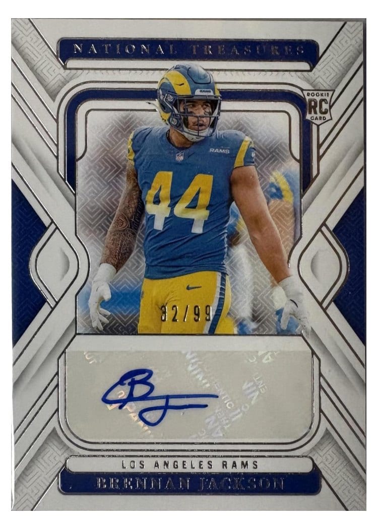 2024 Panini National Treasures Base Set Brennan Jackson #153 card
