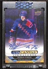 2024-25 Upper Deck Clear Cut Canvas Signatures Brennan Othmann #CS-BO card