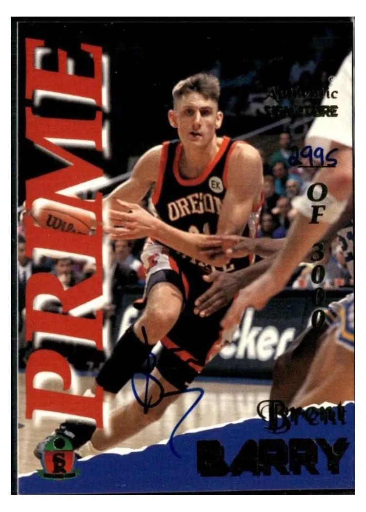 1995 Signature Rookies Fame and Fortune Brent Barry #3 card