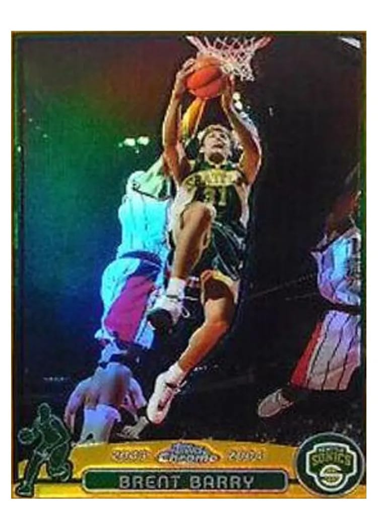 2003 Topps Chrome Brent Barry #69 card