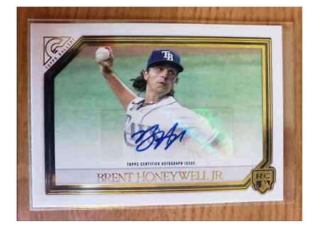 2021 Topps Gallery Rookie Autographs Brent Honeywell Jr. #RA-BH card