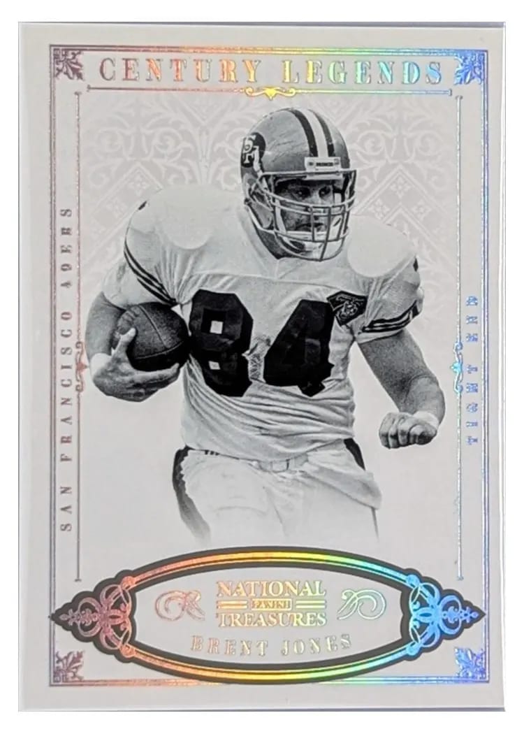 2012 Panini National Treasures Brent Jones #112 card