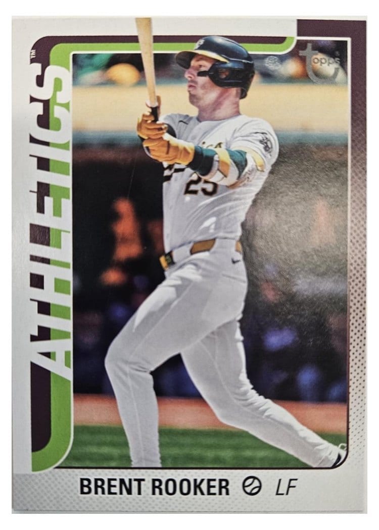 2025 Topps Base Set Brent Rooker Vintage Stock Retro #129 card