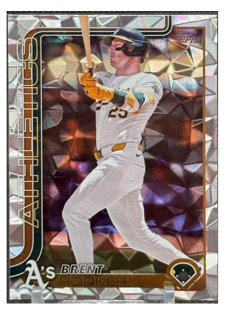 2025 Topps Base Set Brent Rooker Orange Diamante #129 card