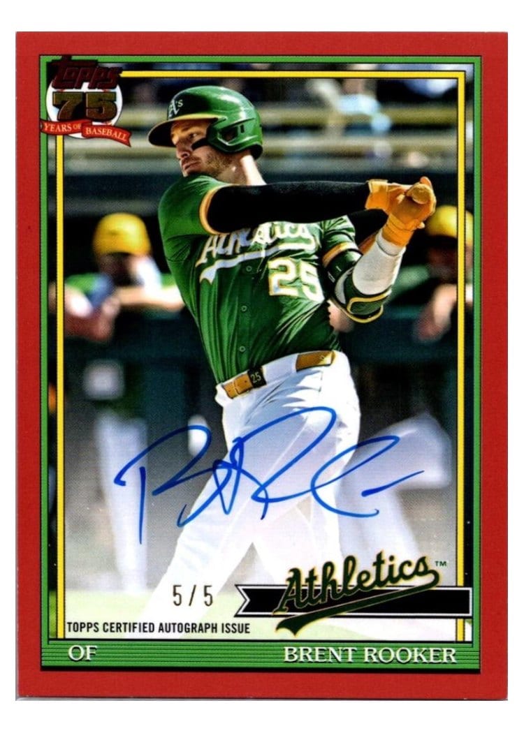 2026 Topps 1991 Topps Autographs Brent Rooker #91A-BRO card