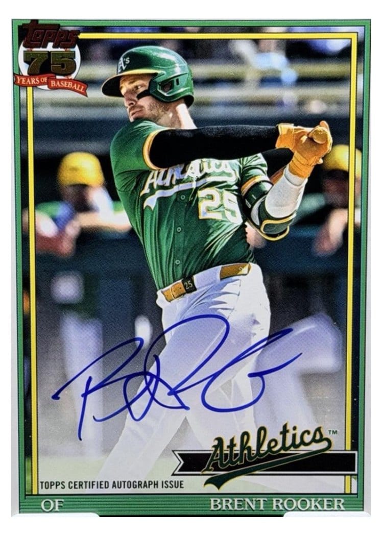 2026 Topps 1991 Topps Autographs Brent Rooker #91A-BRO card