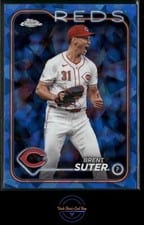 2024 Topps Chrome Update Sapphire Edition Base Set Brent Suter #USCS78 card