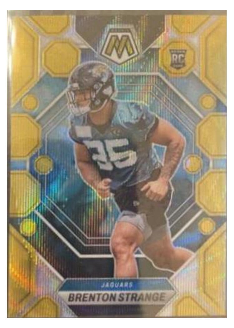 2023 Panini Mosaic Base Set Brenton Strange Gold Wave #286 card
