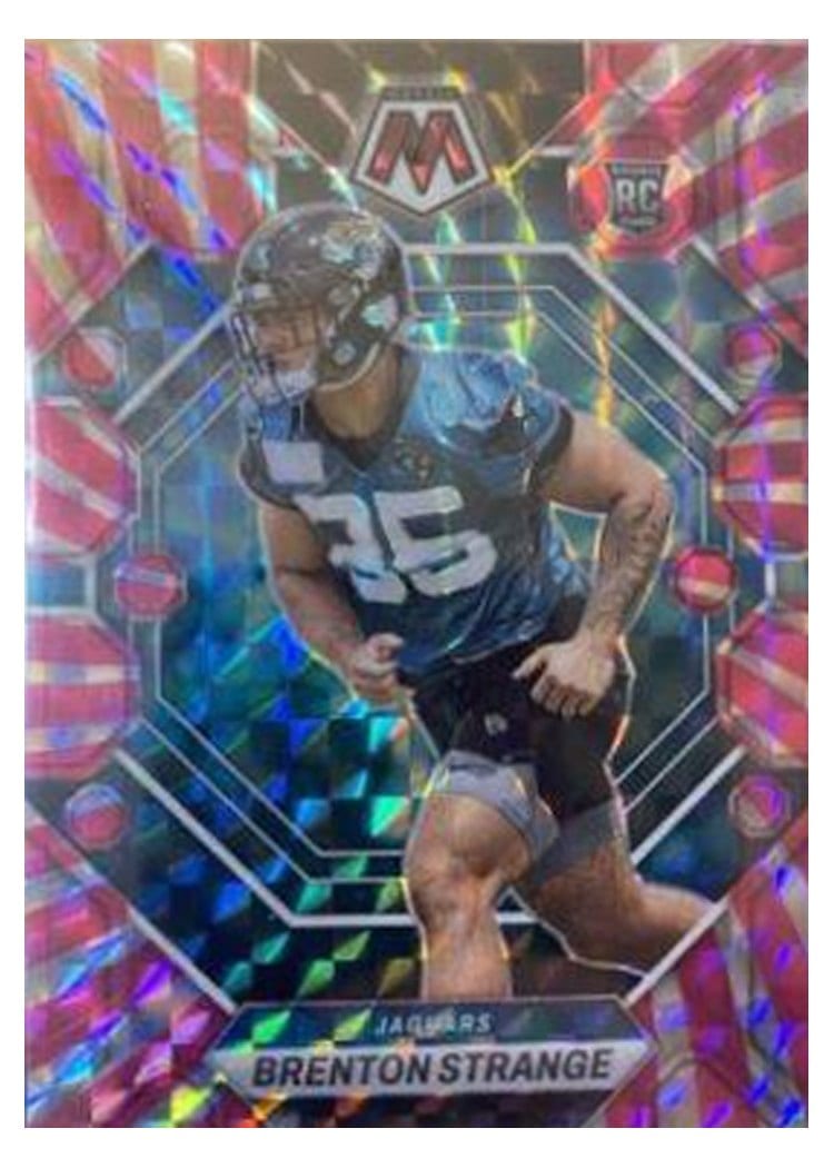 2023 Panini Mosaic Base Set Brenton Strange Pink Swirl #286 card