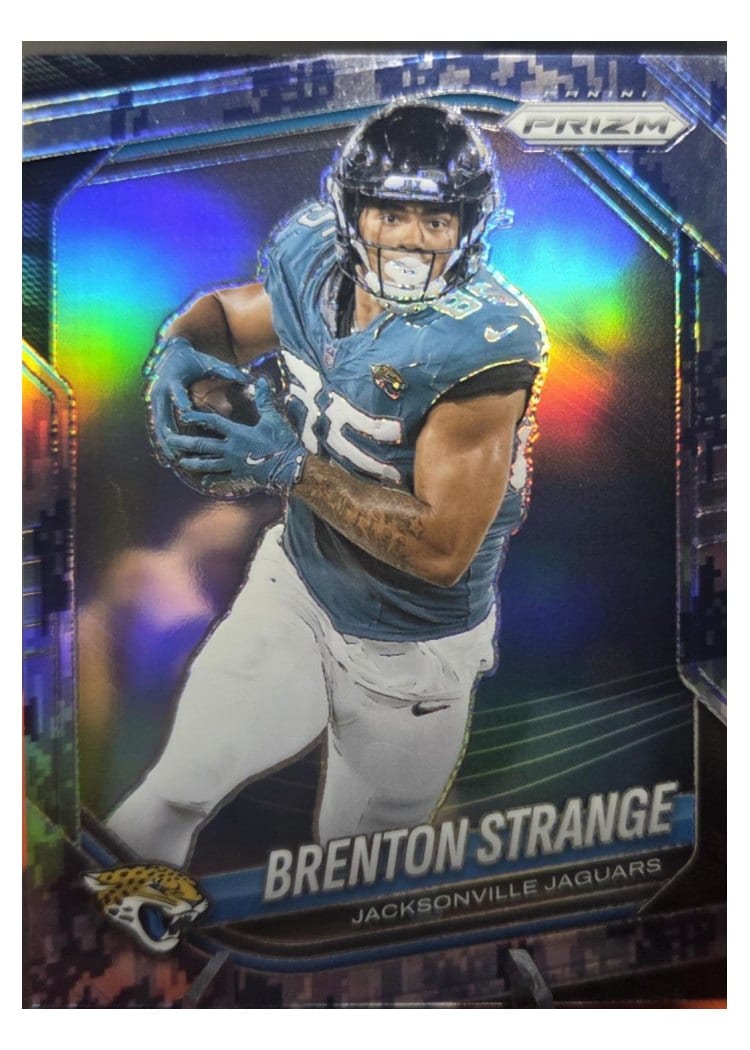 2025 Panini Prizm Base Set Brenton Strange Forest Camo #136 card