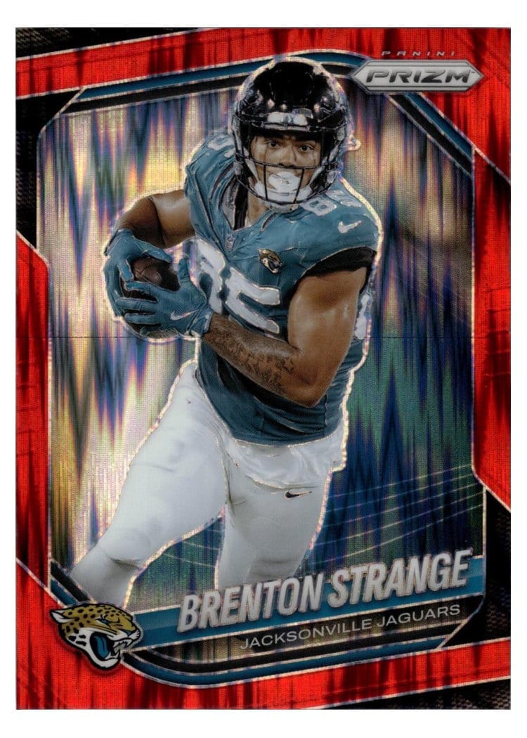 2025 Panini Prizm Base Set Brenton Strange Red Flash #136 card