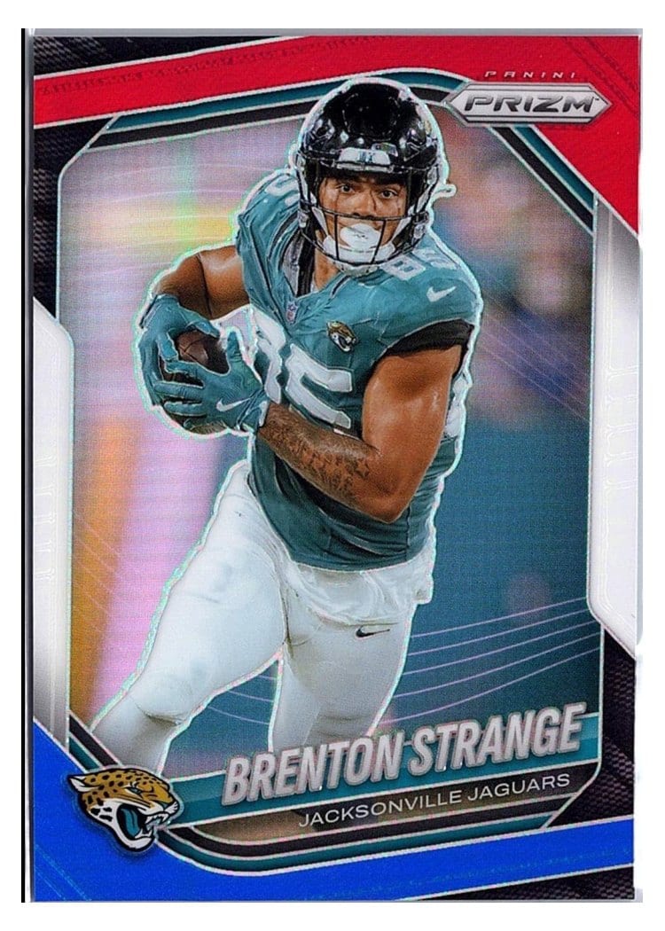 2025 Panini Prizm Base Set Brenton Strange Red White Blue #136 card