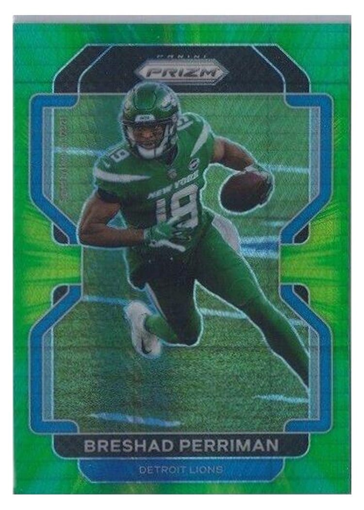 2021 Panini Prizm Base Set Breshad Perriman Hyper Prizm #146 card