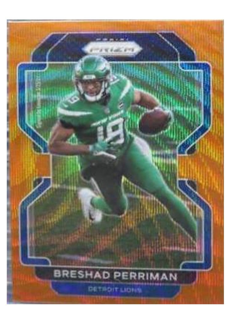 2021 Panini Prizm Base Set Breshad Perriman Orange Wave Prizm #146 card