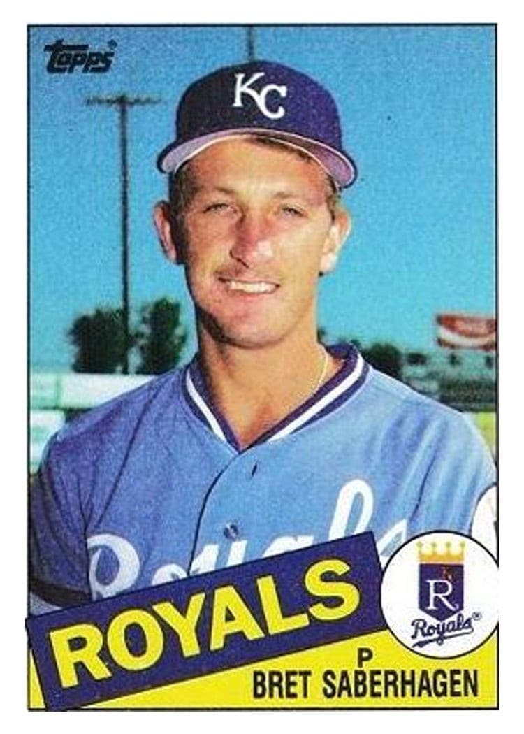 1985 Topps Bret Saberhagen #23 card