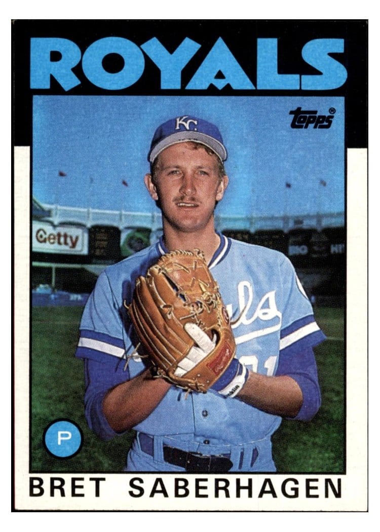 1986 Topps Bret Saberhagen #487 card