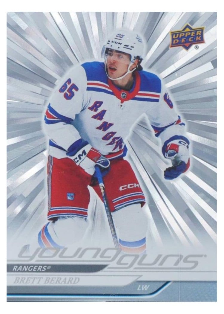 2024-25 Upper Deck Base Set Brett Berard Outburst Silver #705 card