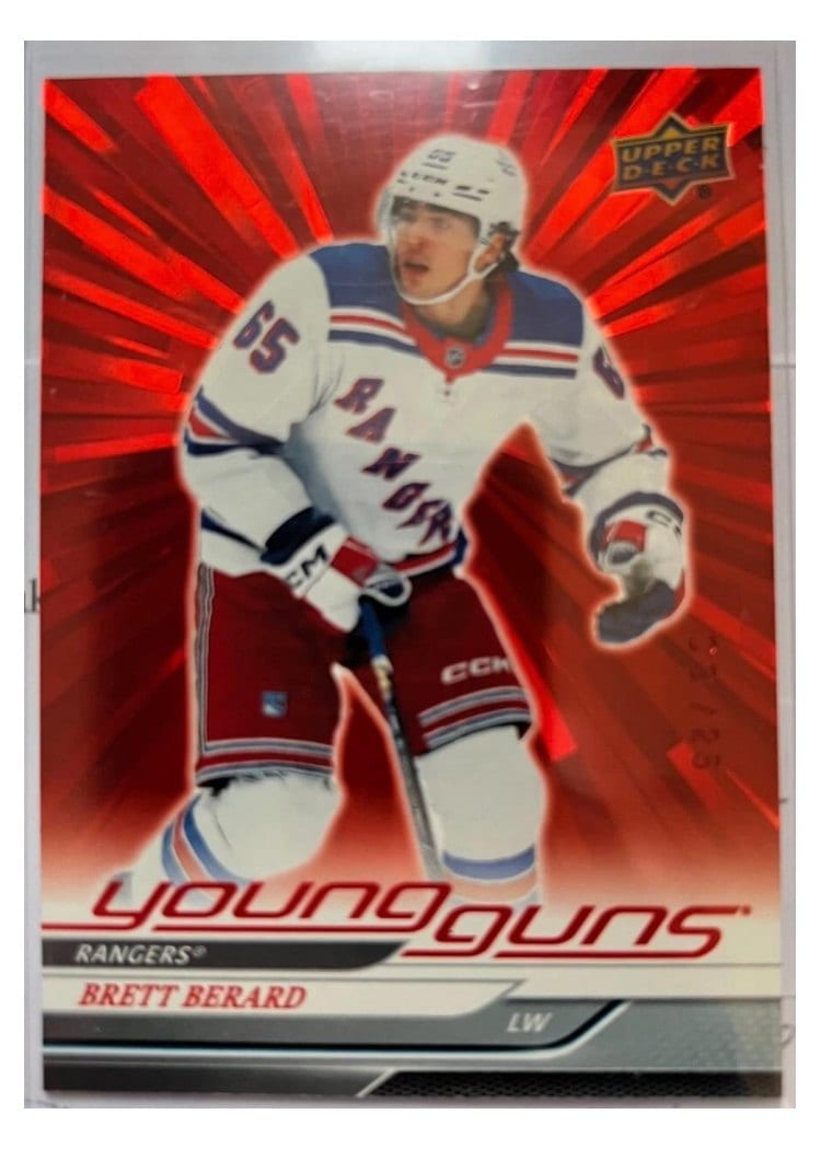 2024-25 Upper Deck Base Set Brett Berard Outburst Red #705 card