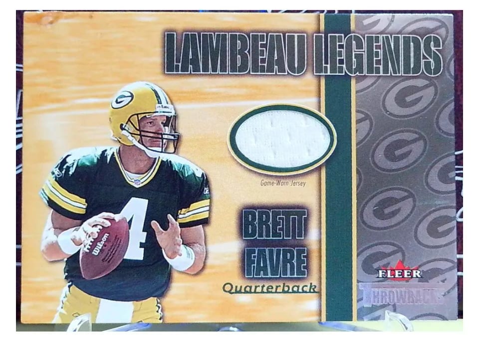 2002 Fleer Throwbacks Brett Farve card