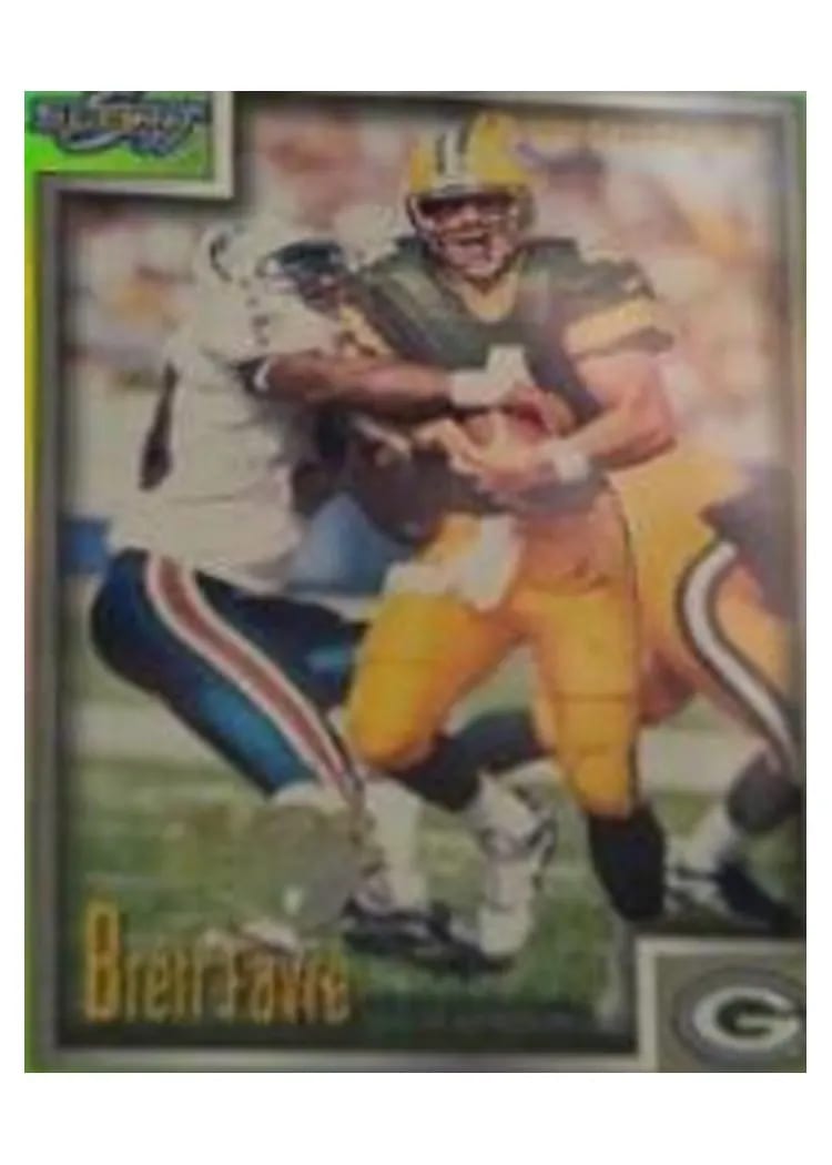 1999 Panini Score Brett Favre Anniversary Artist Proof #8 card