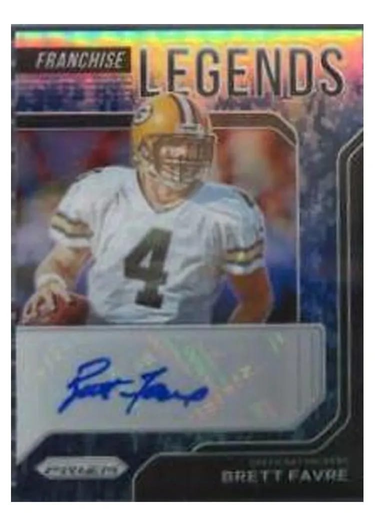 2021 Panini Prizm Franchise Legends Signatures Brett Favre #FLS-BF card