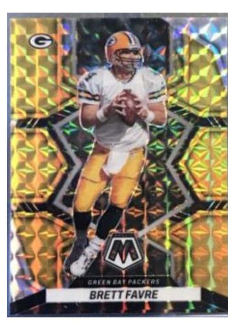 2022 Panini Mosaic Base Set Brett Favre Gold #75 card
